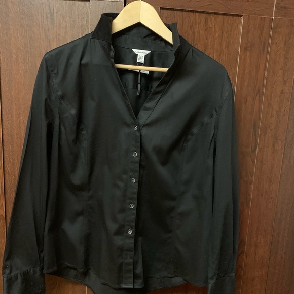 Calvin Klein Tops - Calvin Klein women’s xl black Button-Up Shirt